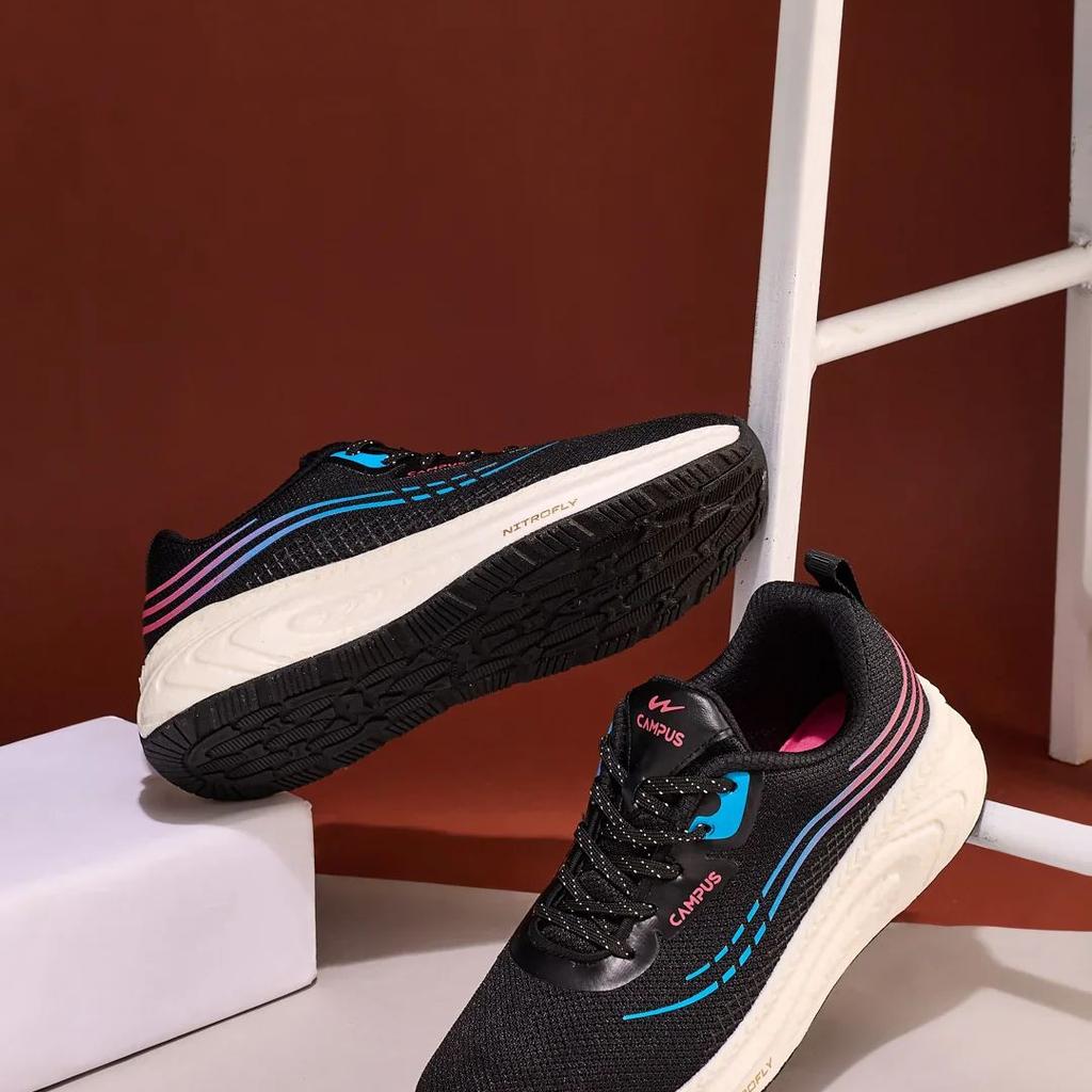 ELEGANCE Black Women's Running Shoes