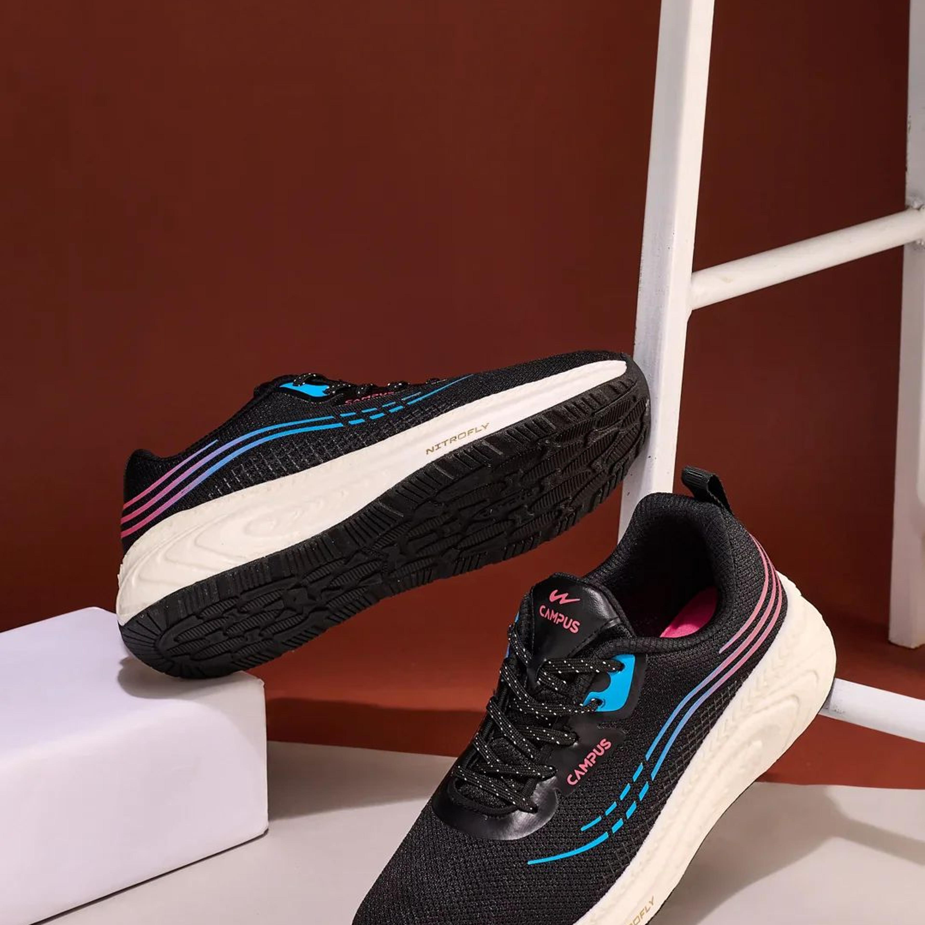 ELEGANCE Black Women's Running Shoes