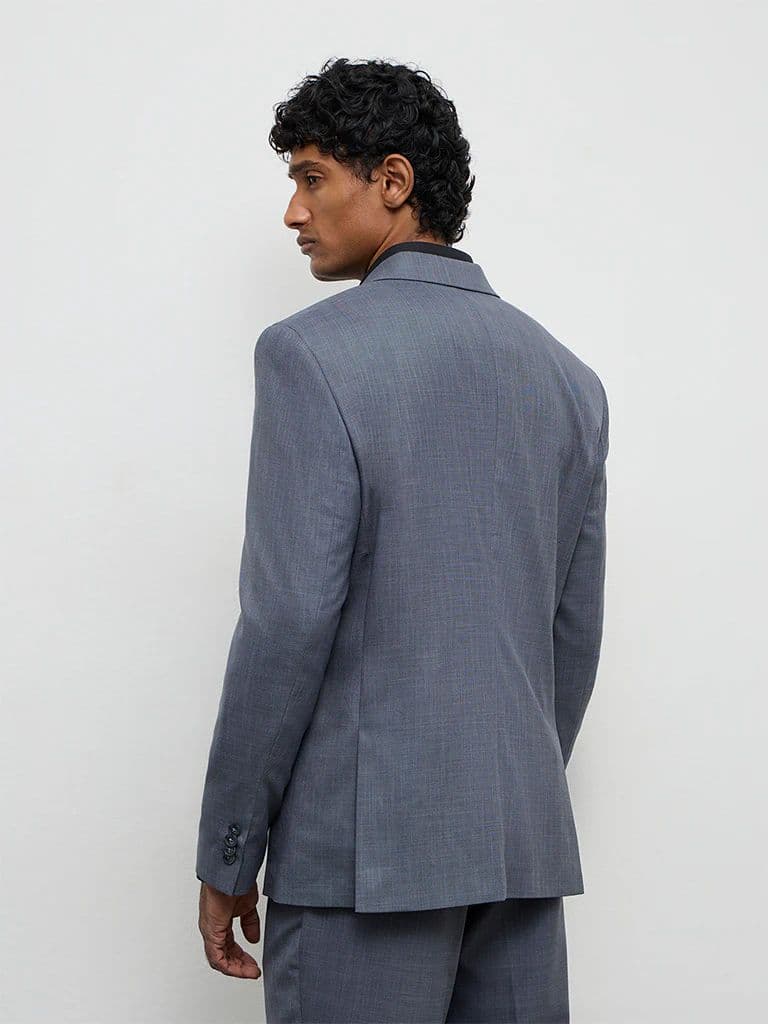 WES Formals Dark Grey Slim-Fit Blazer — photo 4
