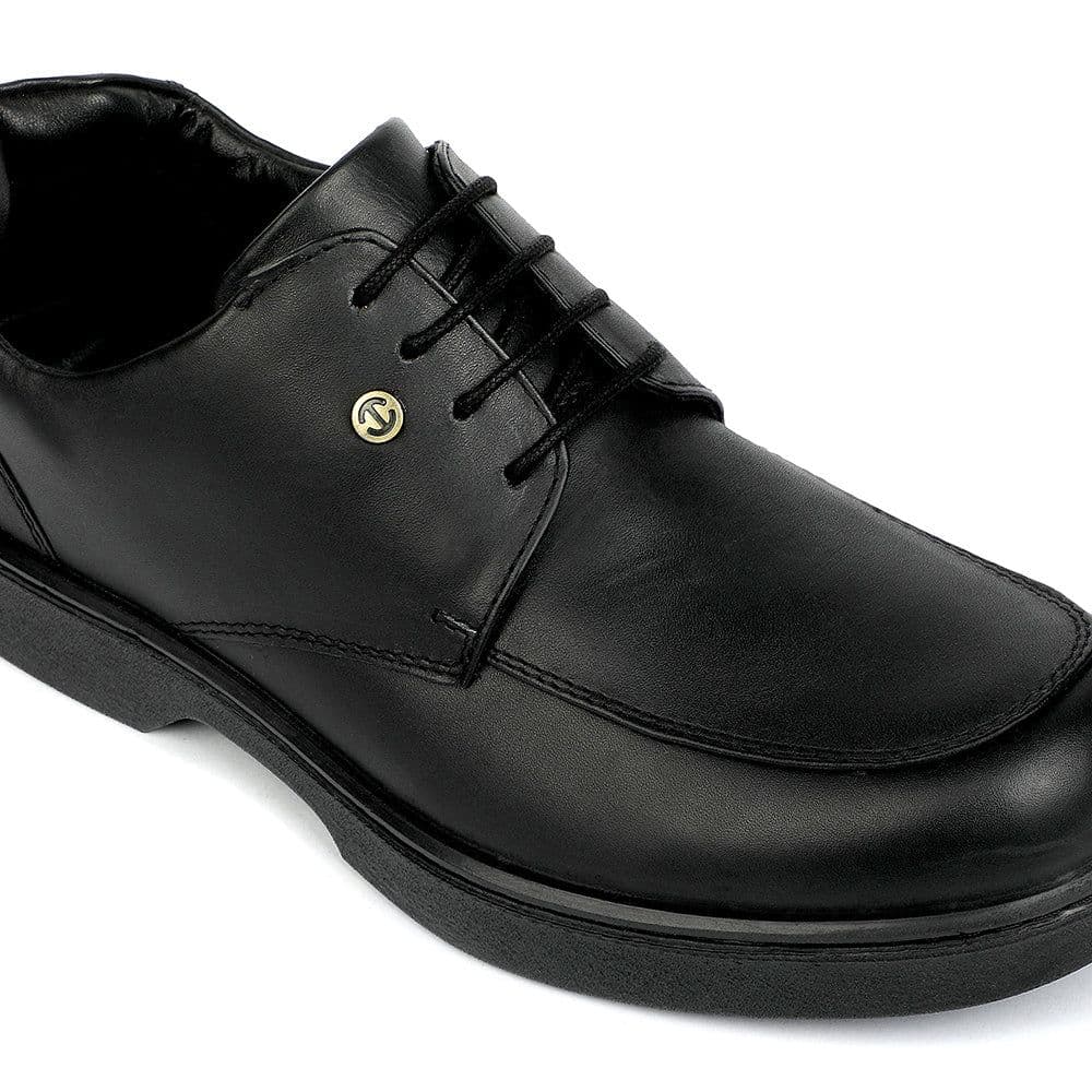Healers Black Formal Lacing Derby Shoes for Men 204601AN by Liberty — photo 5