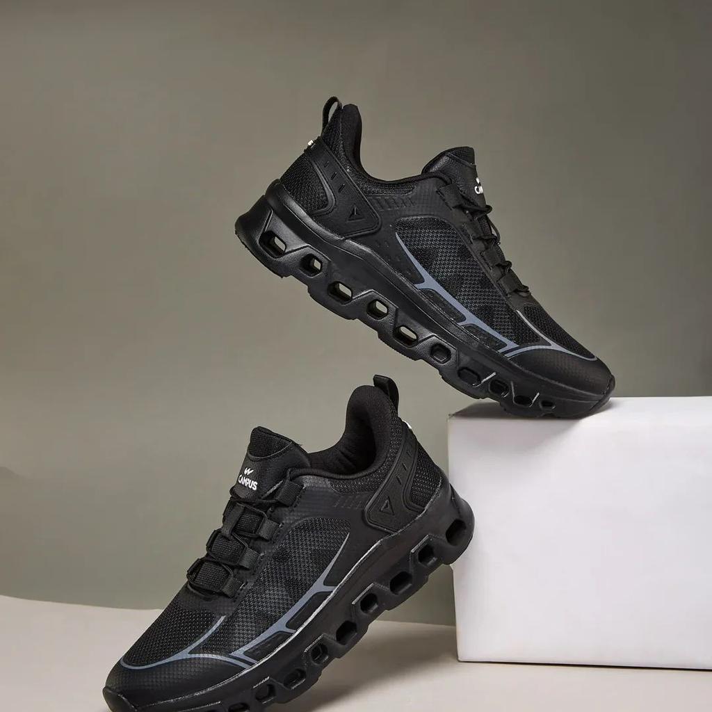 NECTER Black Men's Running Shoes