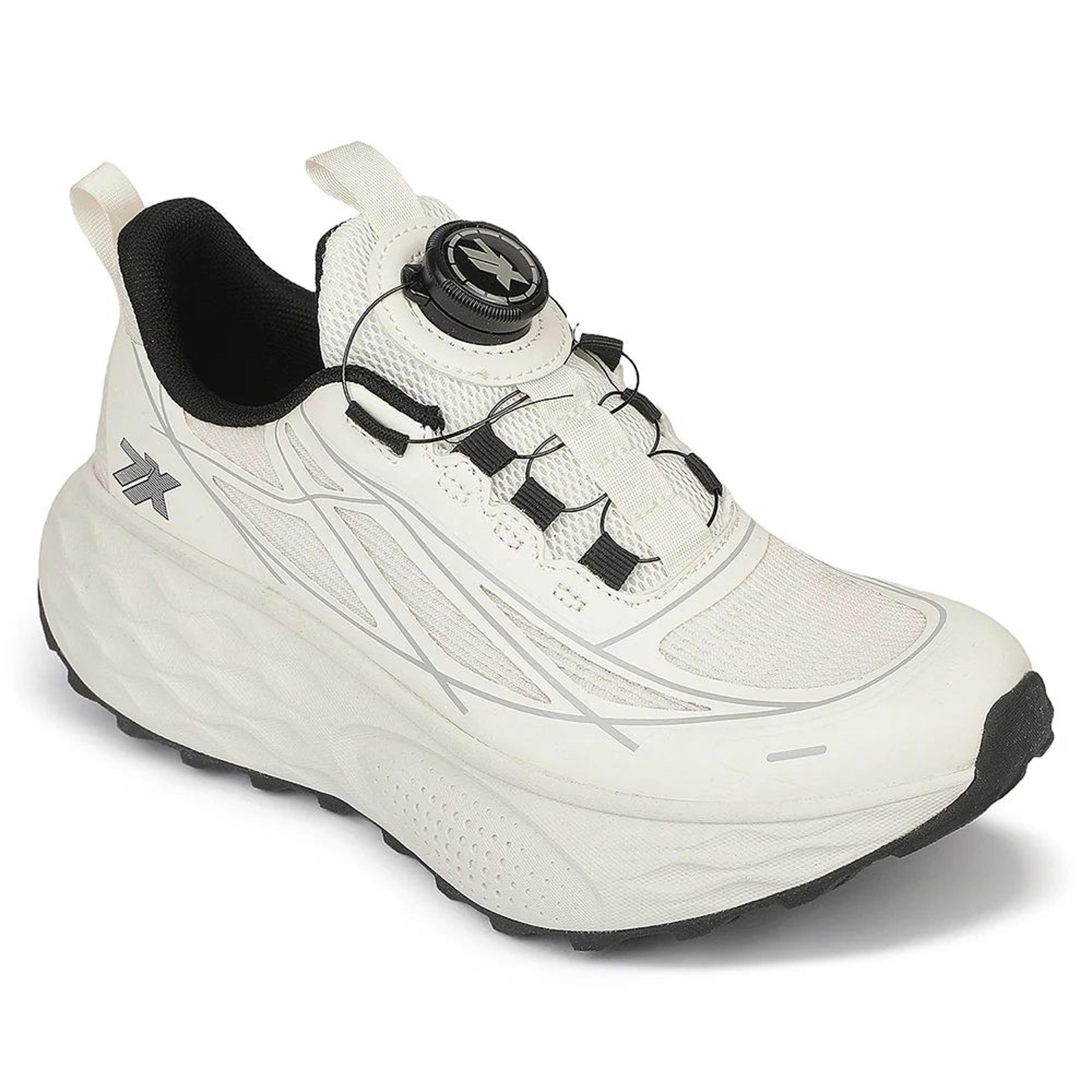 Leap7X ZQ-WFL-04 Off White Twist & Go Sports Non Lacing Walking Shoes for Women By Liberty