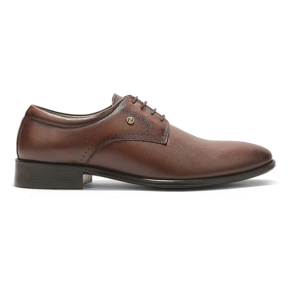 Healers SCL-16 Brown Formal Lacing Debry Shoes for Men By Liberty — photo 3