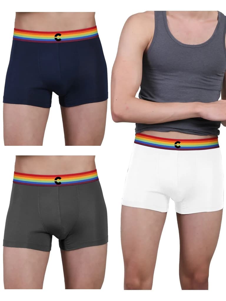 Pride Edition - Men's Anti-Bacterial Micro Modal Trunk (Pack of 3) — photo 12