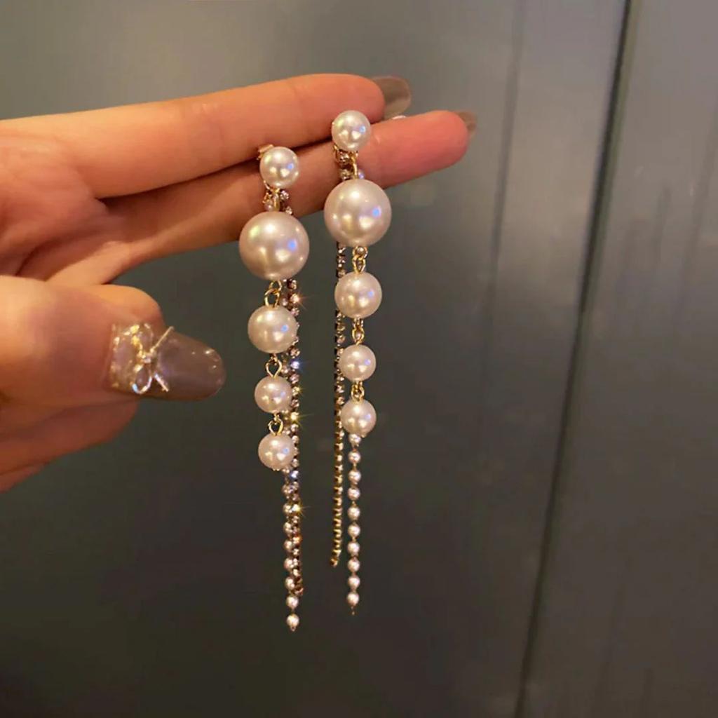 Celeste Pearl Drop Earrings — photo 2