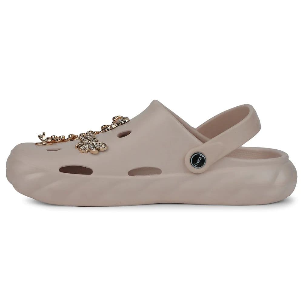A-HA Peach Slingback Clogs For Women BEACHWALKL By Liberty — photo 3