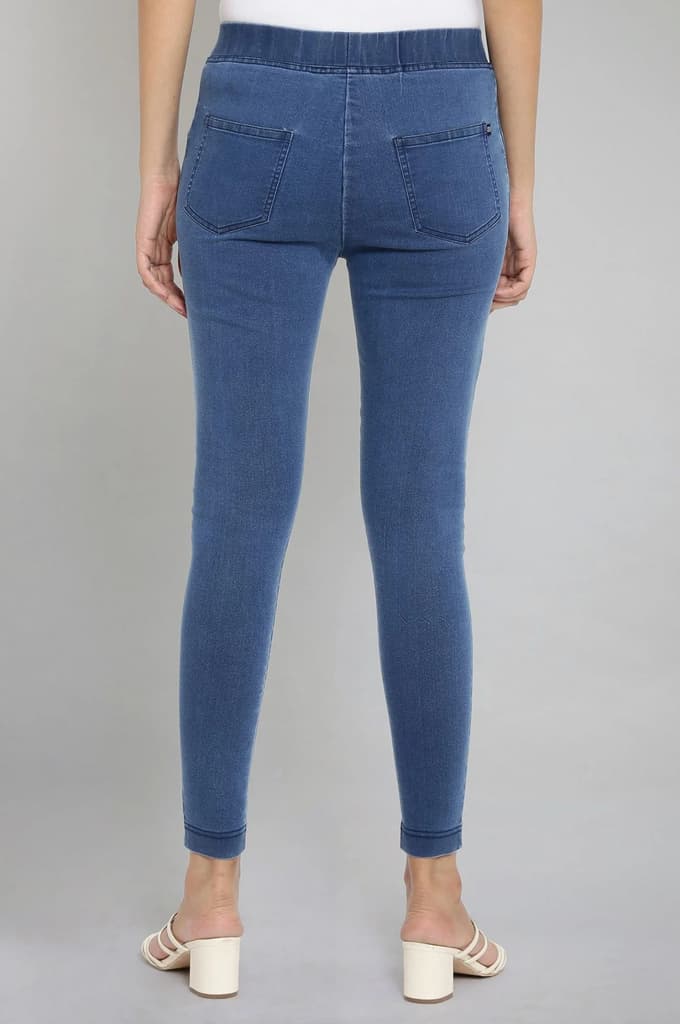 Light Blue Pintucks Jegging — photo 2