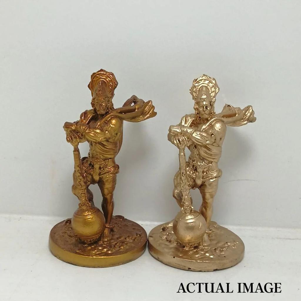 Bahubali Hanuman Ji Idol – Antique Resin Statue of Lord Bajrang Bali — photo 5