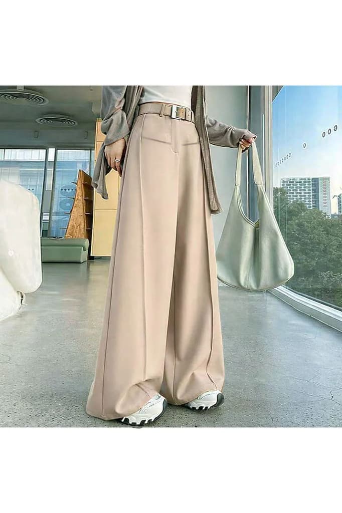 Front Pleat Formation Wide Pants — photo 10