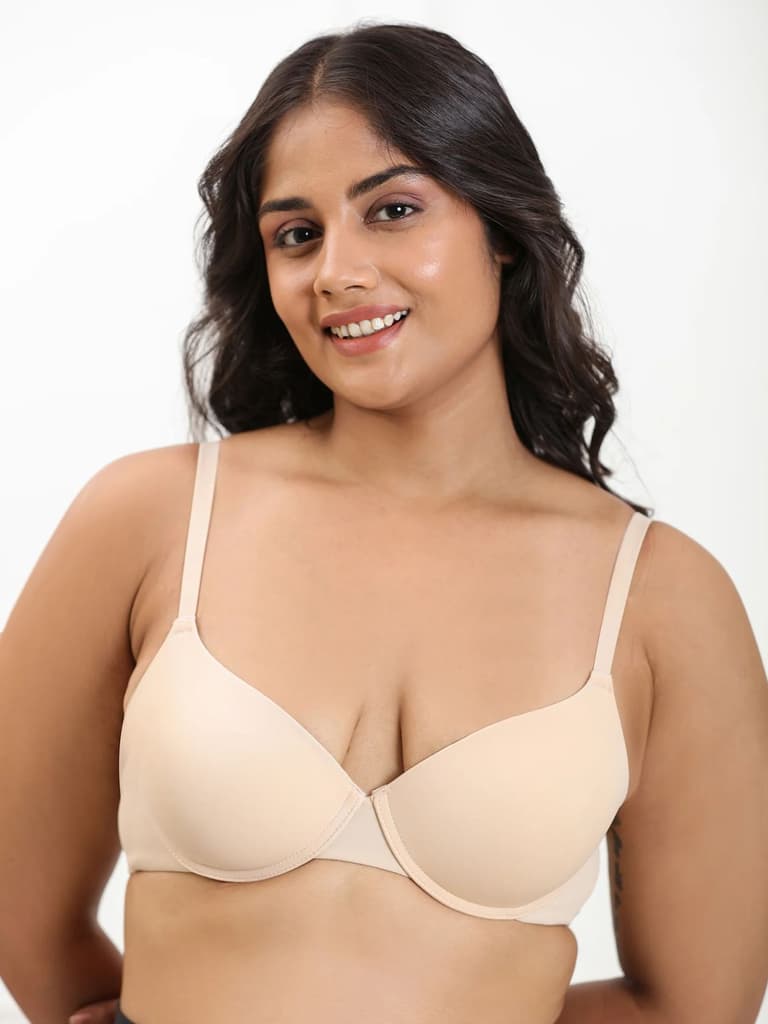 Everyday T-shirt Bra - Underwired Lightly Padded Seamless Bra with Moulded Cups — photo 8