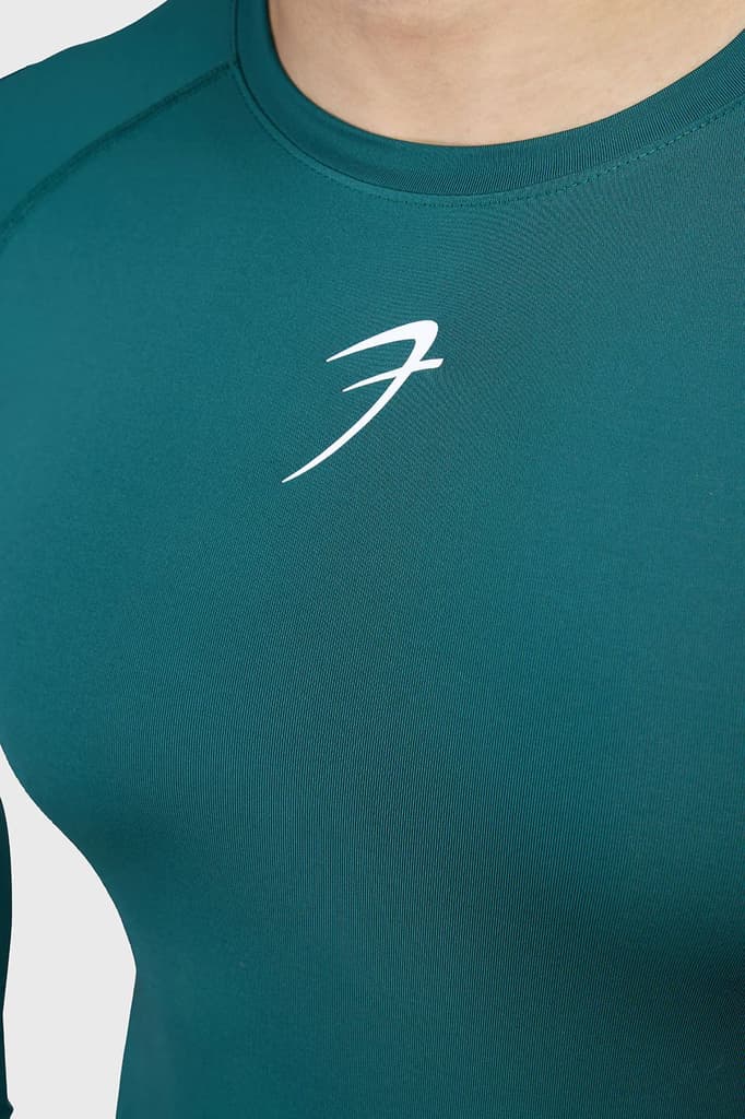 Compression Fullsleeves T-shirt Emerald Green — photo 3