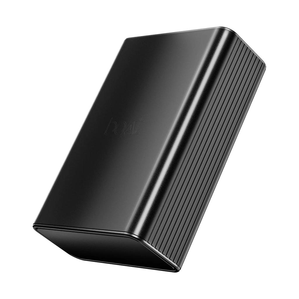 boAt Energyshroom PB400 Pro | 20000 mAh Powerbank with 2-way 22.5W fast charging,Pass-Through Charging, 12-Layer Smart IC Protection, Aluminium Casing & Compact — Carbon Black