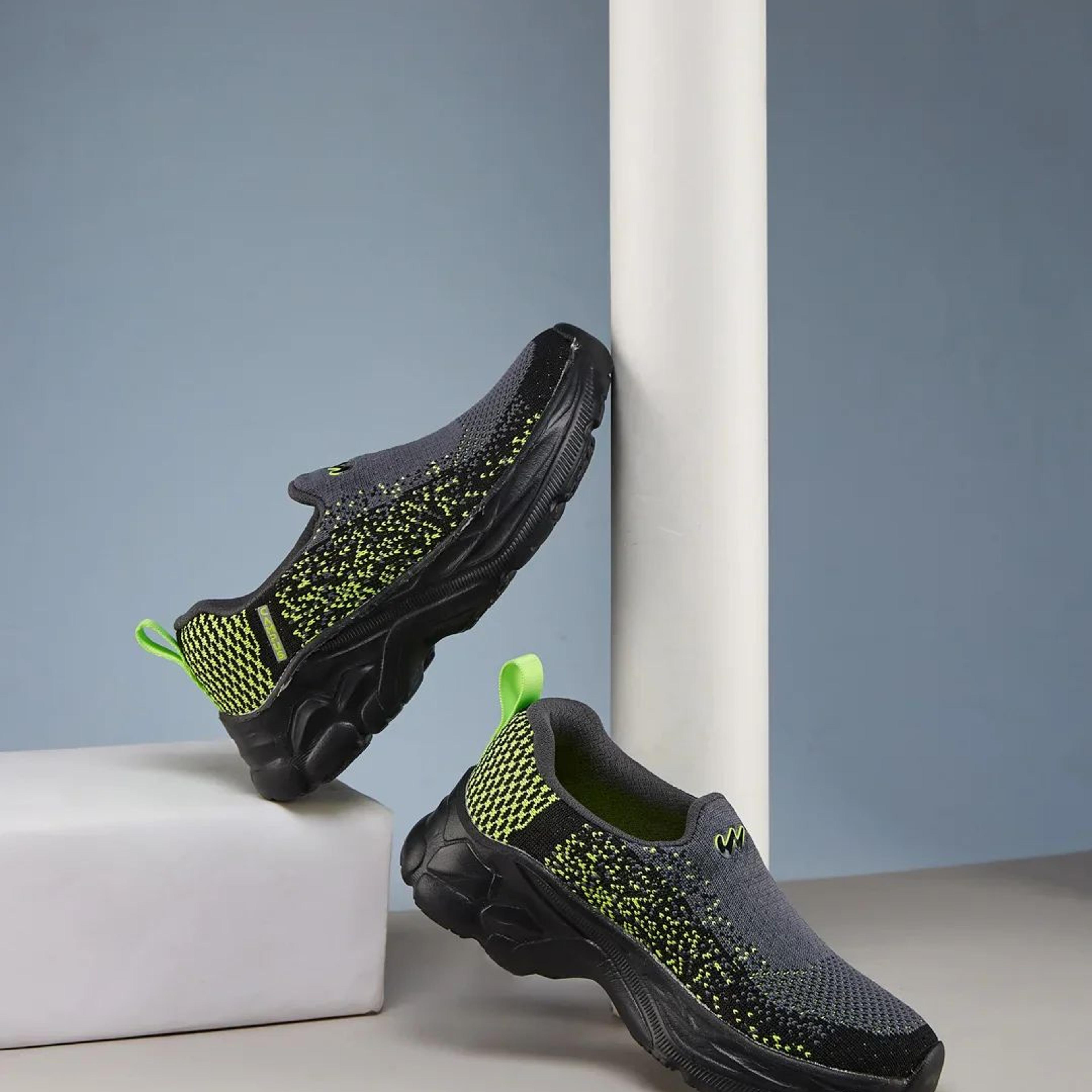 ZIP KIDS Green Kids Walking Shoes