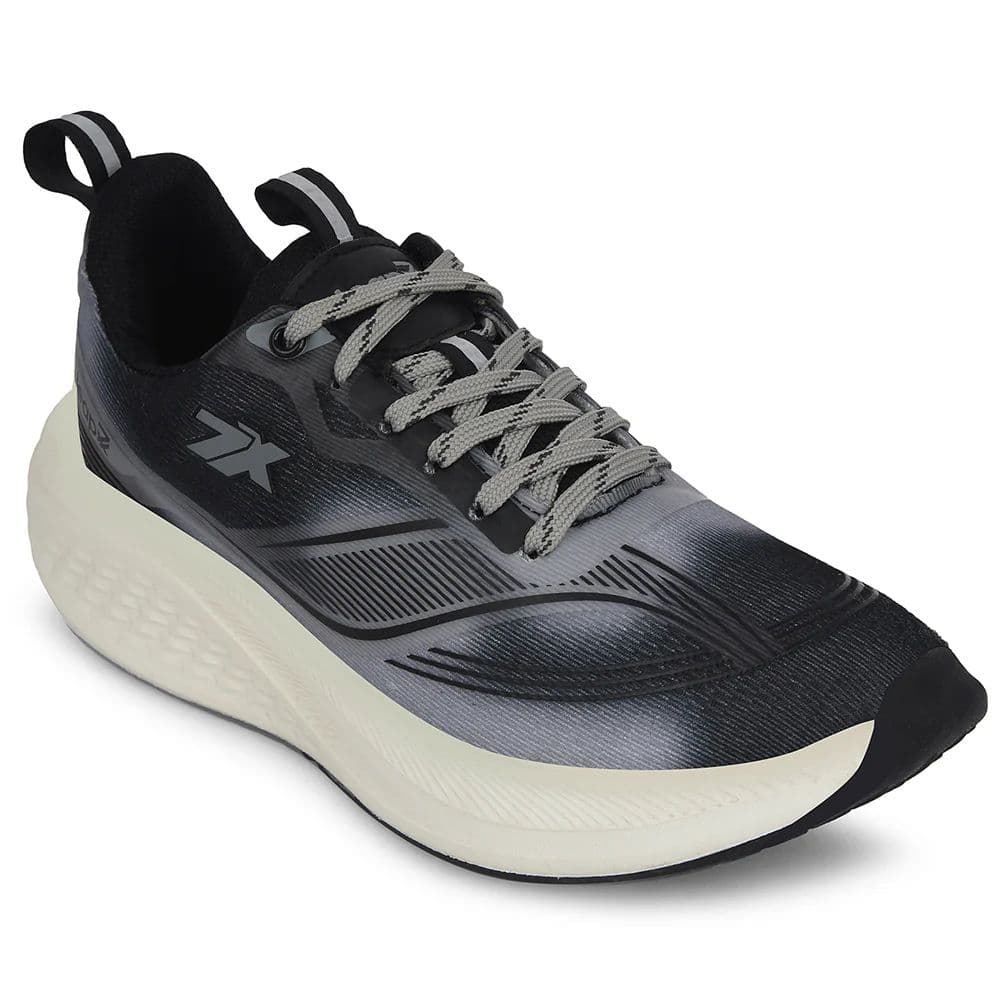 Leap7x Dark Grey Sports Lacing Running Shoes For Men BESTIO-1E By Liberty — 6/40 / Dark Grey