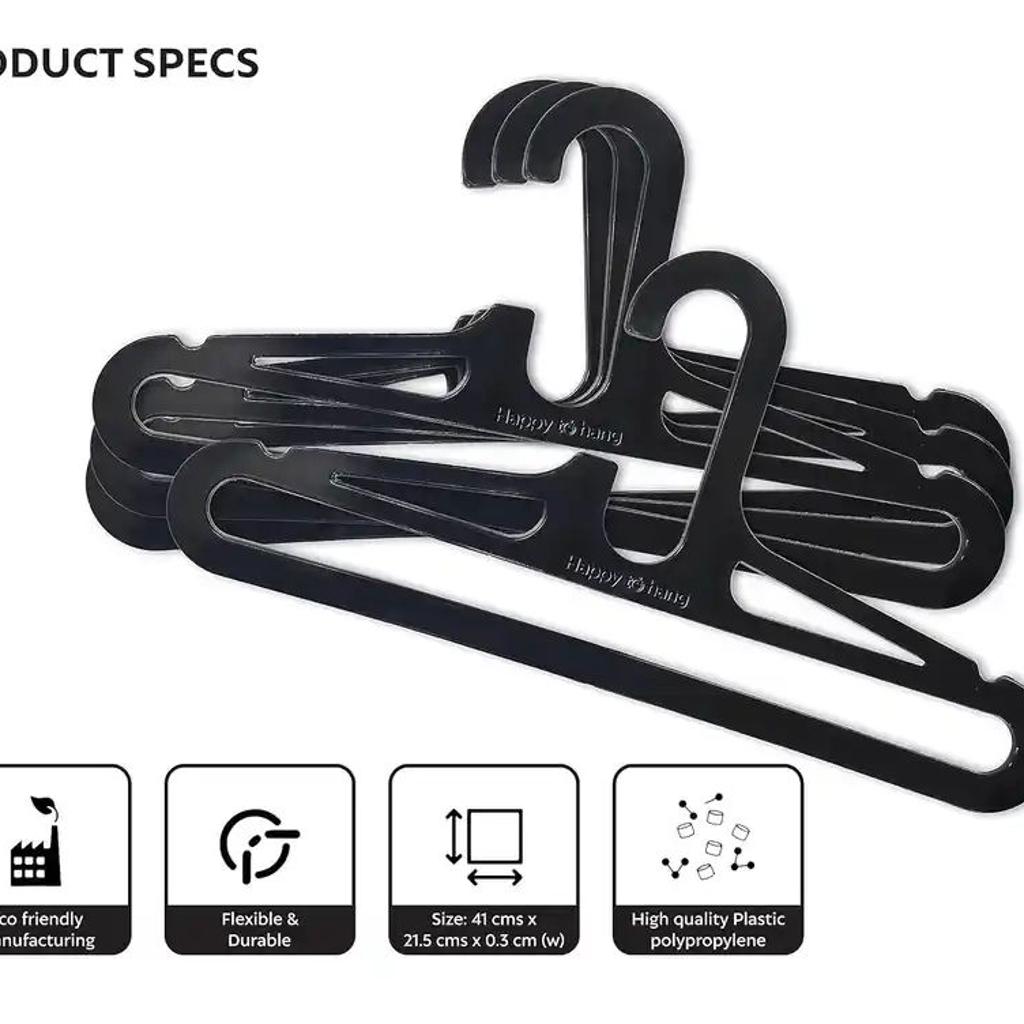 Happytohang Chamknight Benzer Hanger, Pack Of 12