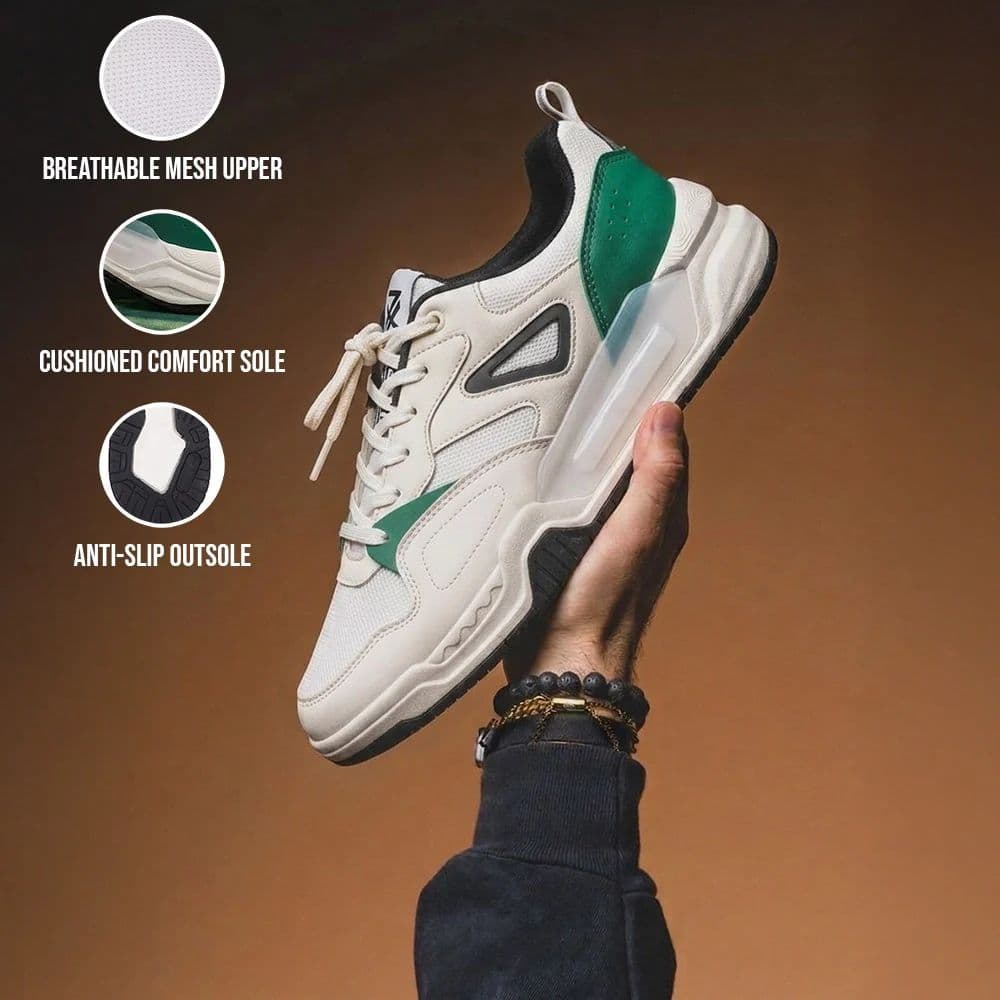 LEAP7X White Casual Lacing Sneakers for Men LORDSTEP-E By Liberty — photo 3