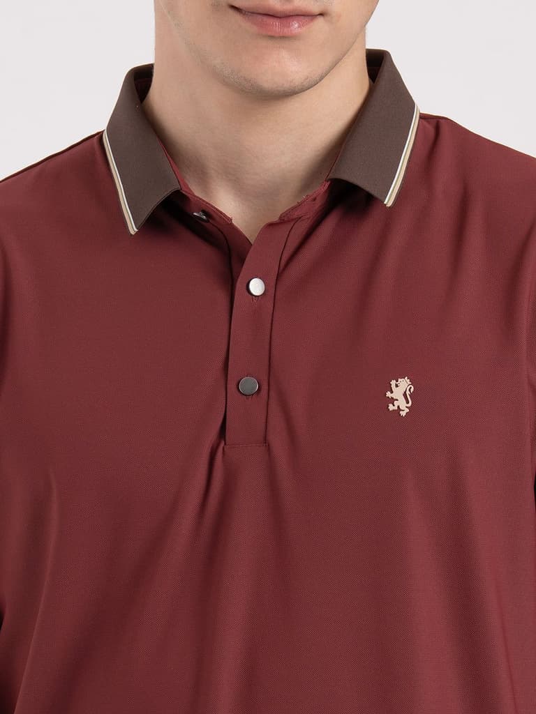 Jacquard Collar Polo T-Shirt for Men | Premium Comfort | Sharp Look — photo 4