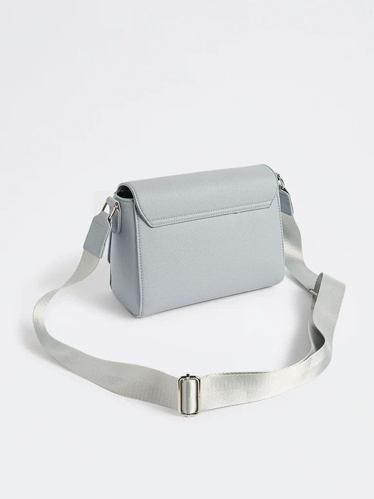 Westside Blue Embossed Sling Bag — photo 2