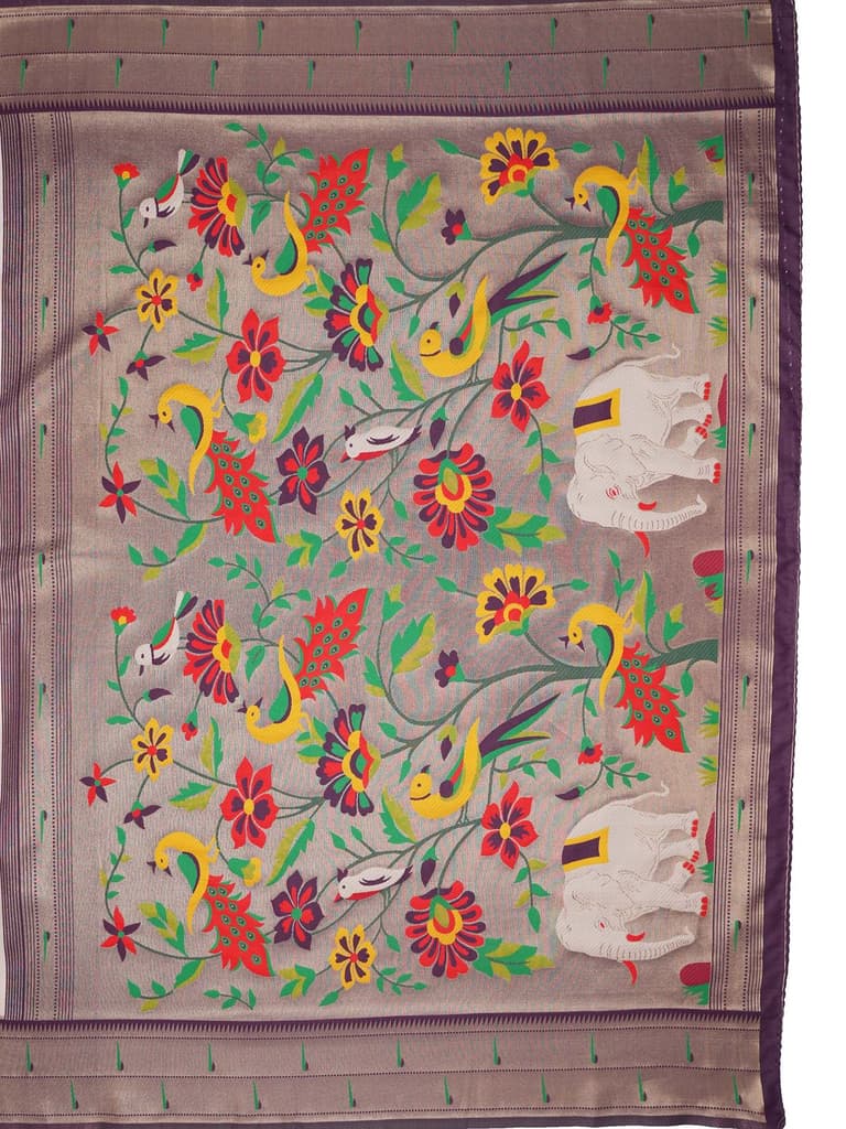 Mimosa Women's Woven Design Banarasi Style Art Silk Saree With Blouse Piece : SA00001954WNFREE — photo 8