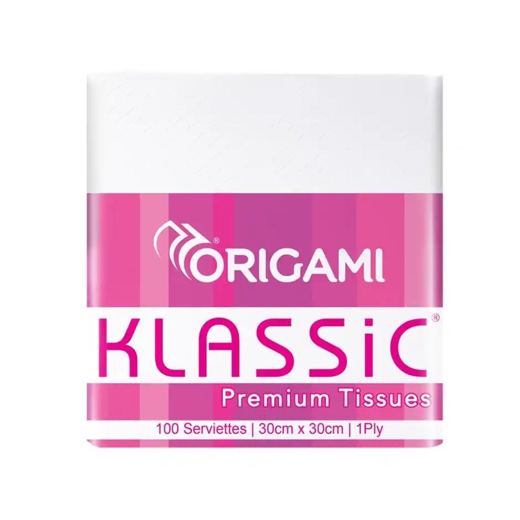 Origami Klassic Premium Tissue Paper Napkins | 100 Pulls