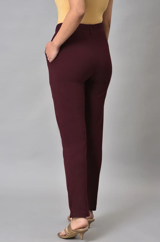 Red Cotton Jersey Pants — photo 6