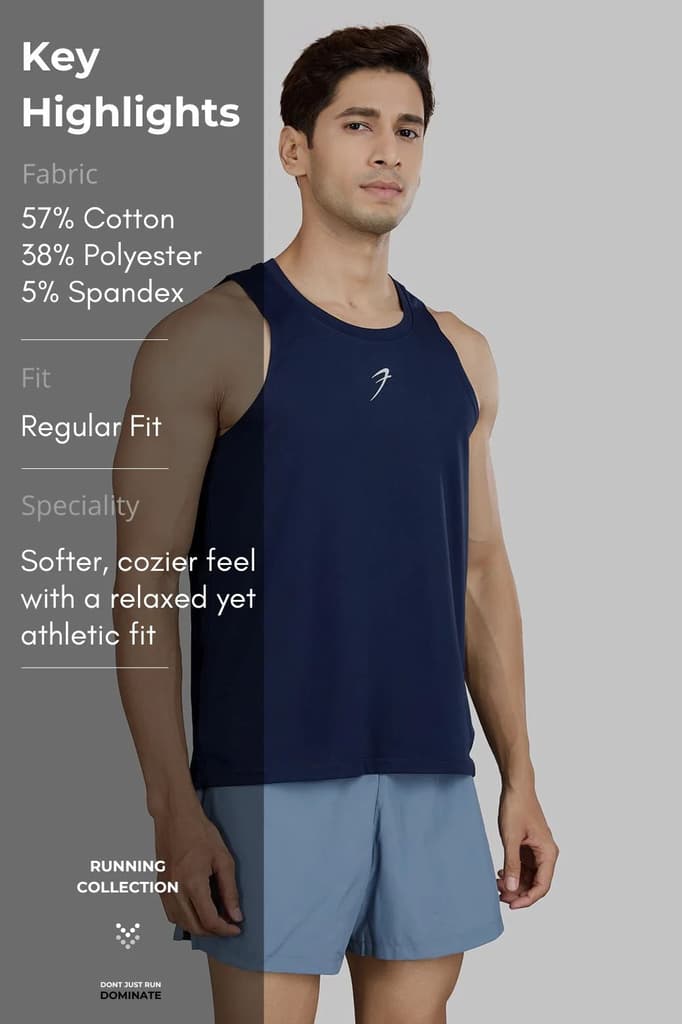 Pulse Running Tank Navy — photo 7