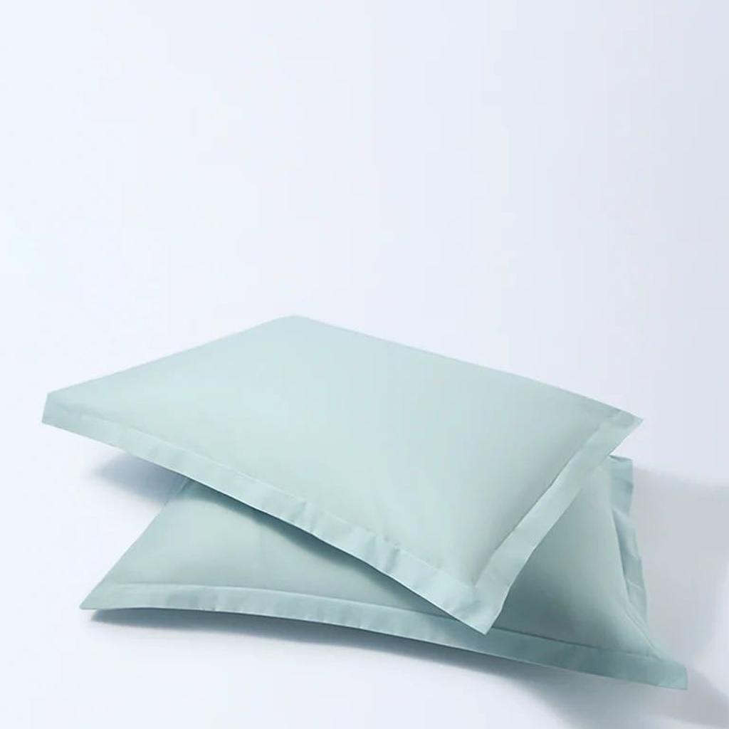 Westside Home Light Blue Solid Pillowcases (Set of 2)