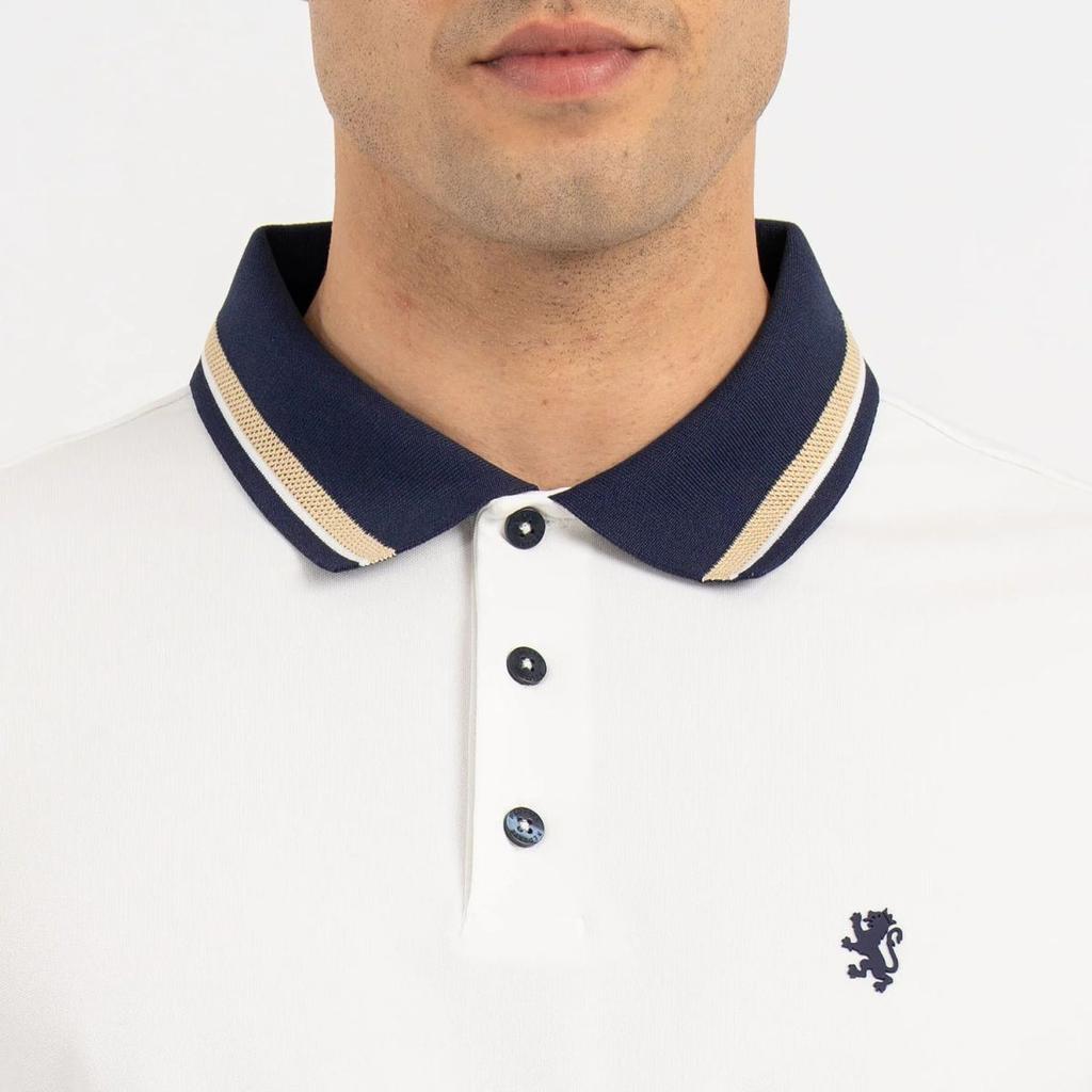 T Shirts for Men in White | Polo Half Sleeve T Shirt — photo 4