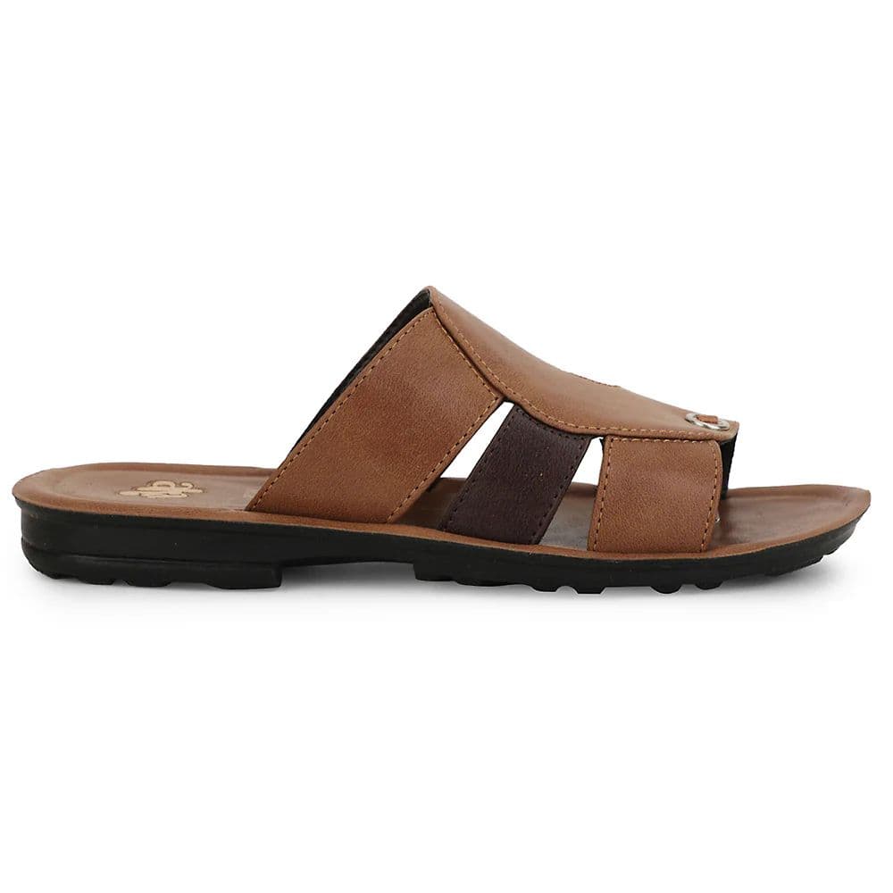 A-HA Tan Casual Flat Sandal For Men MPU-58 By Liberty — photo 3
