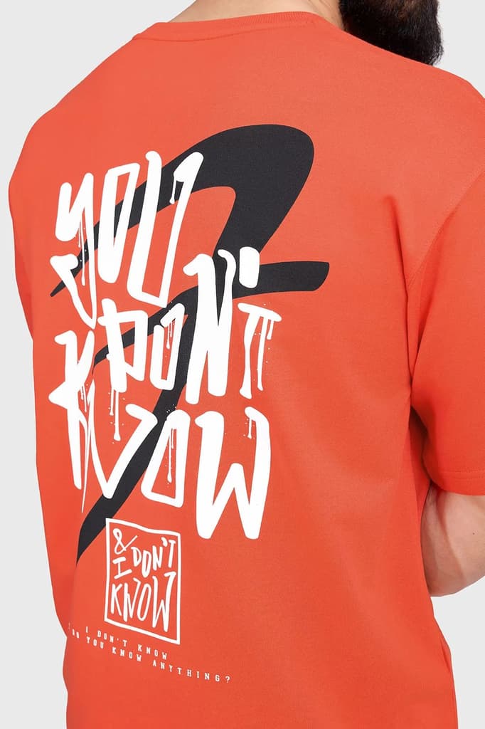Dapper Oversized T-shirt Orange — photo 5