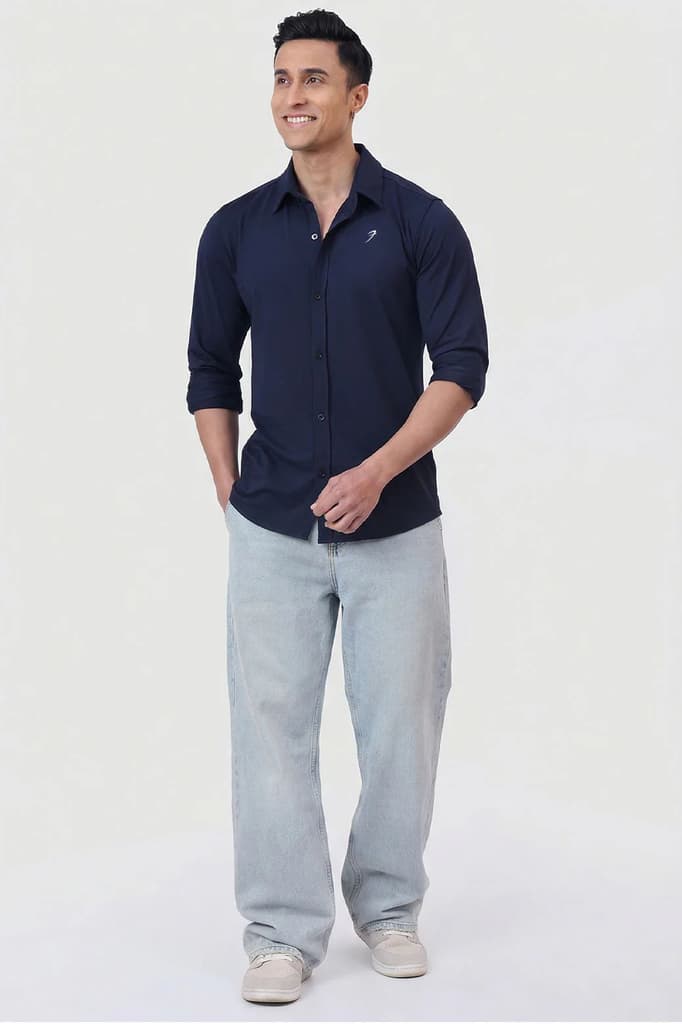 Aero Fullsleeves Shirt Navy — photo 2
