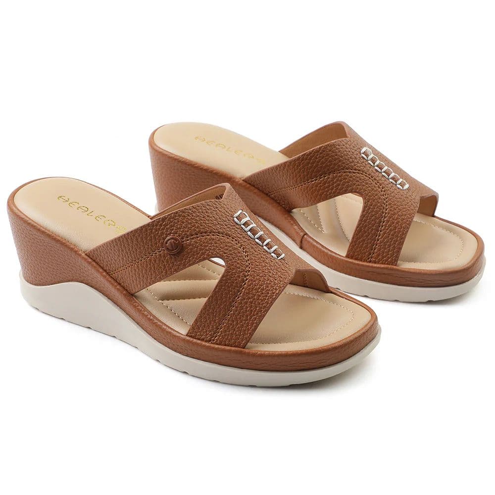 Healers Tan Casual Sandal For Women S172-02 By Liberty — photo 5