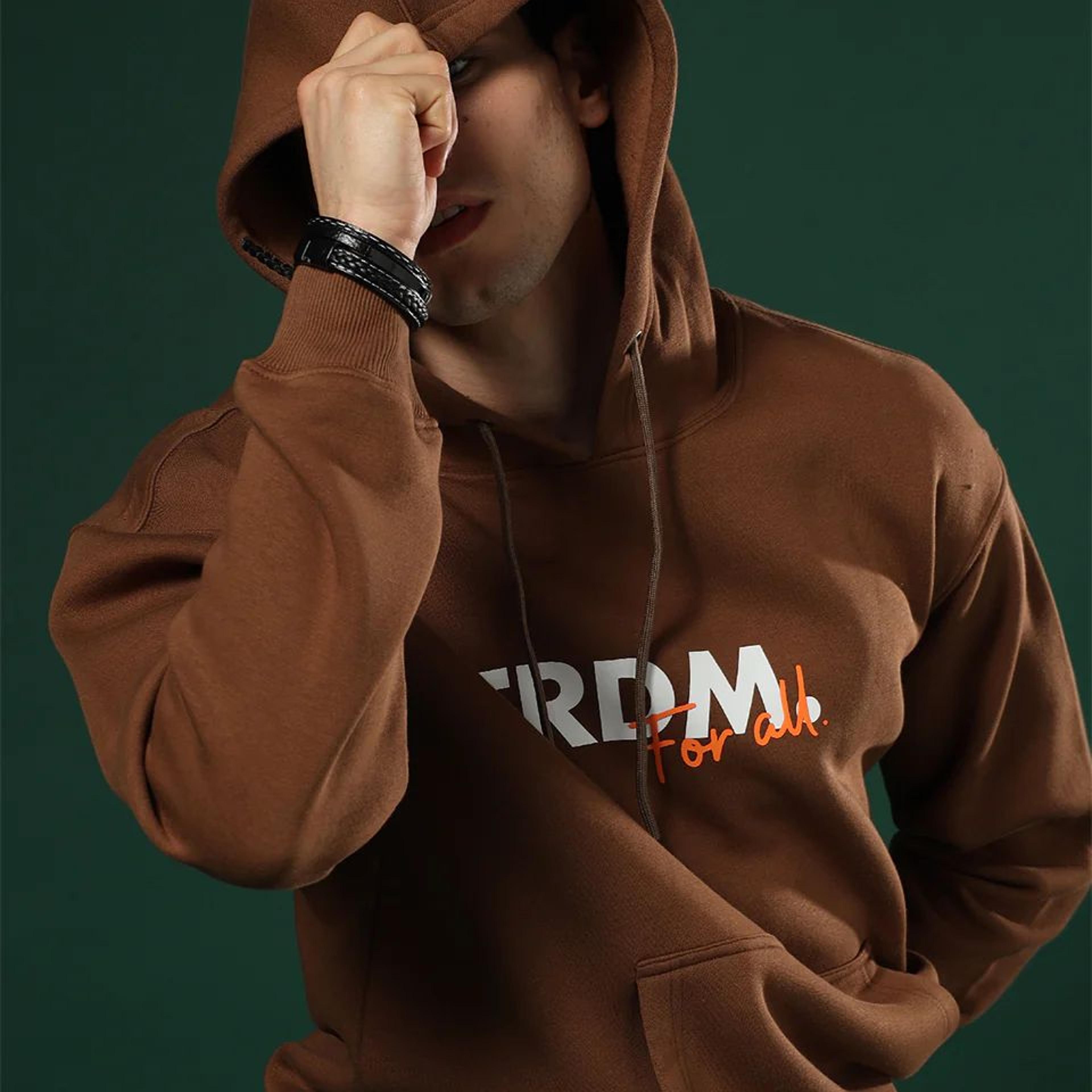 FRDM. Brown Hoodie