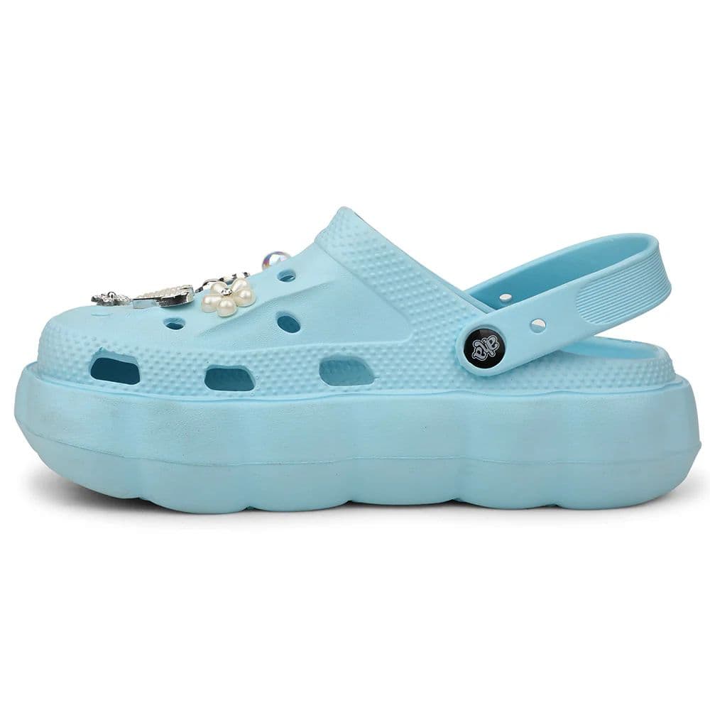 A-HA Sky Blue Casual Sling Back Clogs For Women ZQ-SH-012 By Liberty — photo 3
