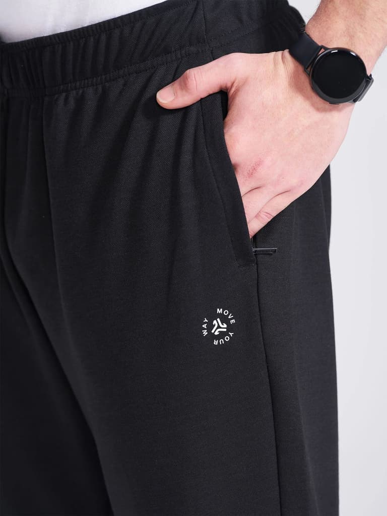 Men's Black Regular Fit Track Pants — photo 4