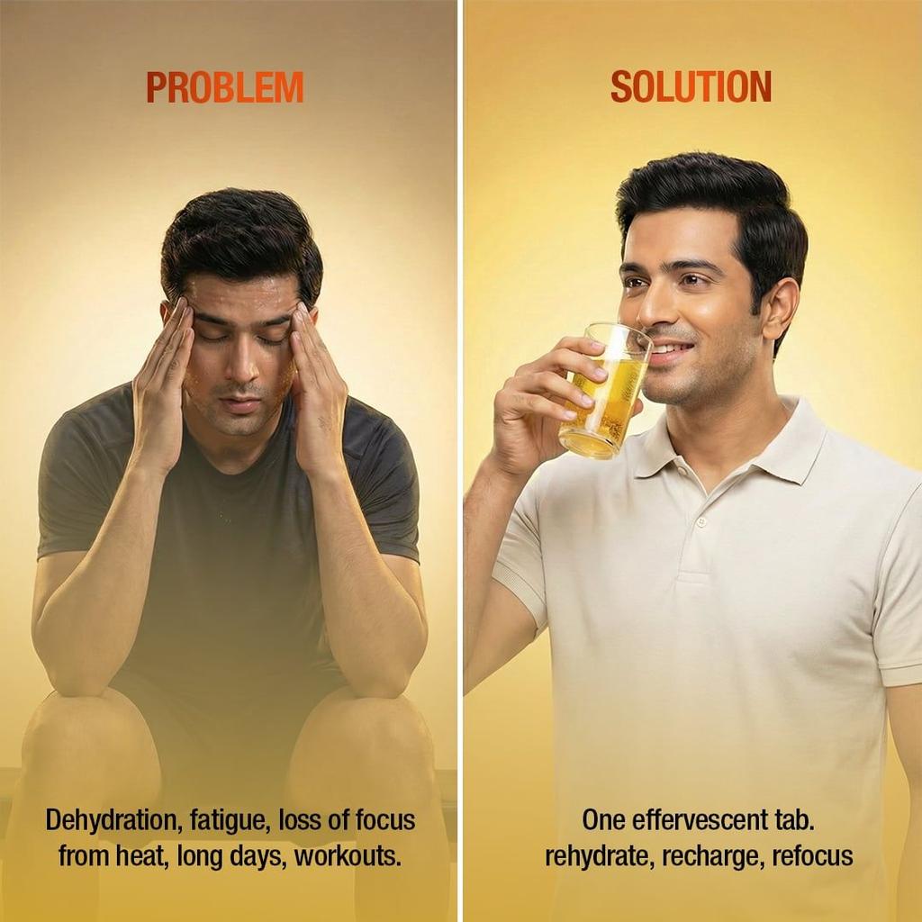 Electrolyte Boost Effervescent Tablets Energize & Replenish