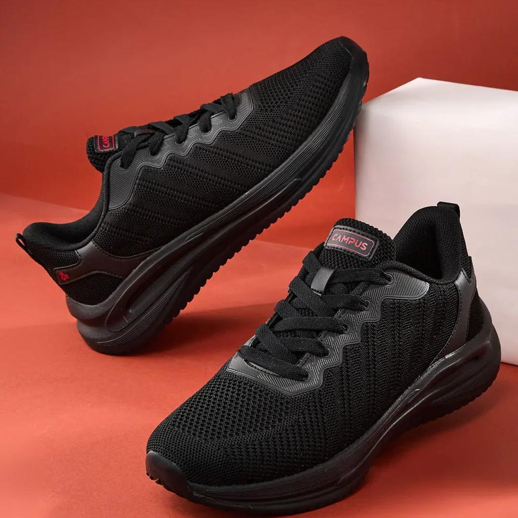 SWOON Black Men's Running Shoes