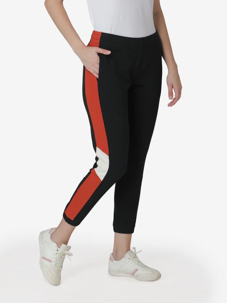 Joggers for Women in Black | Cotton Athleisure Jogger Pants — photo 3