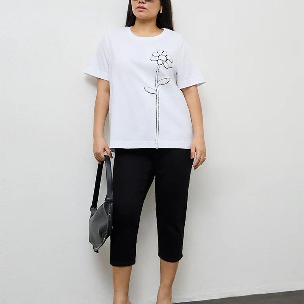 Gia Black High-Rise Capri