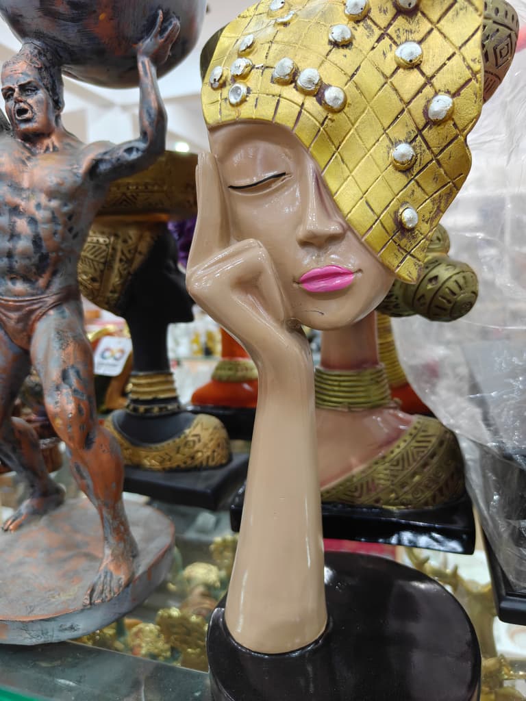 Gold Statue Head | Decorative | Art | Gold