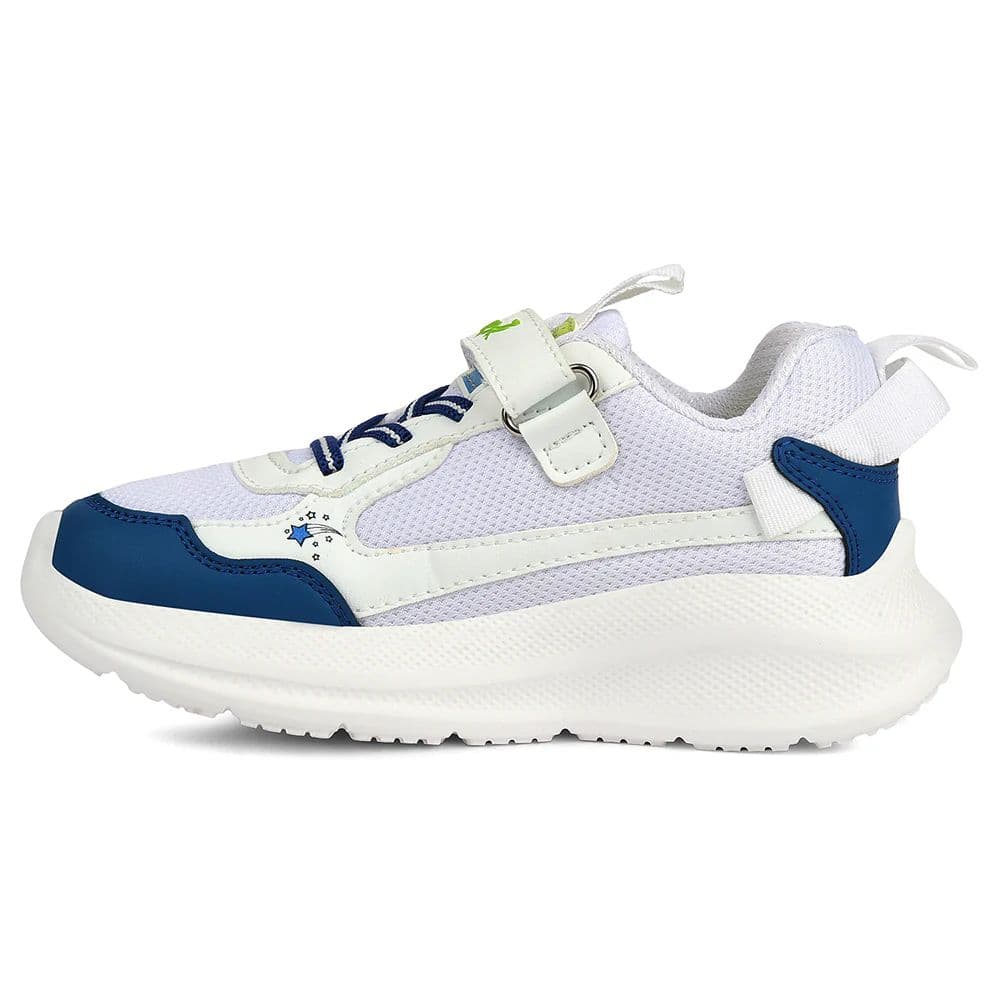 Leap7x White Sports Non Lacing Walking Shoes For Kids RYAN-1V By Liberty — photo 3