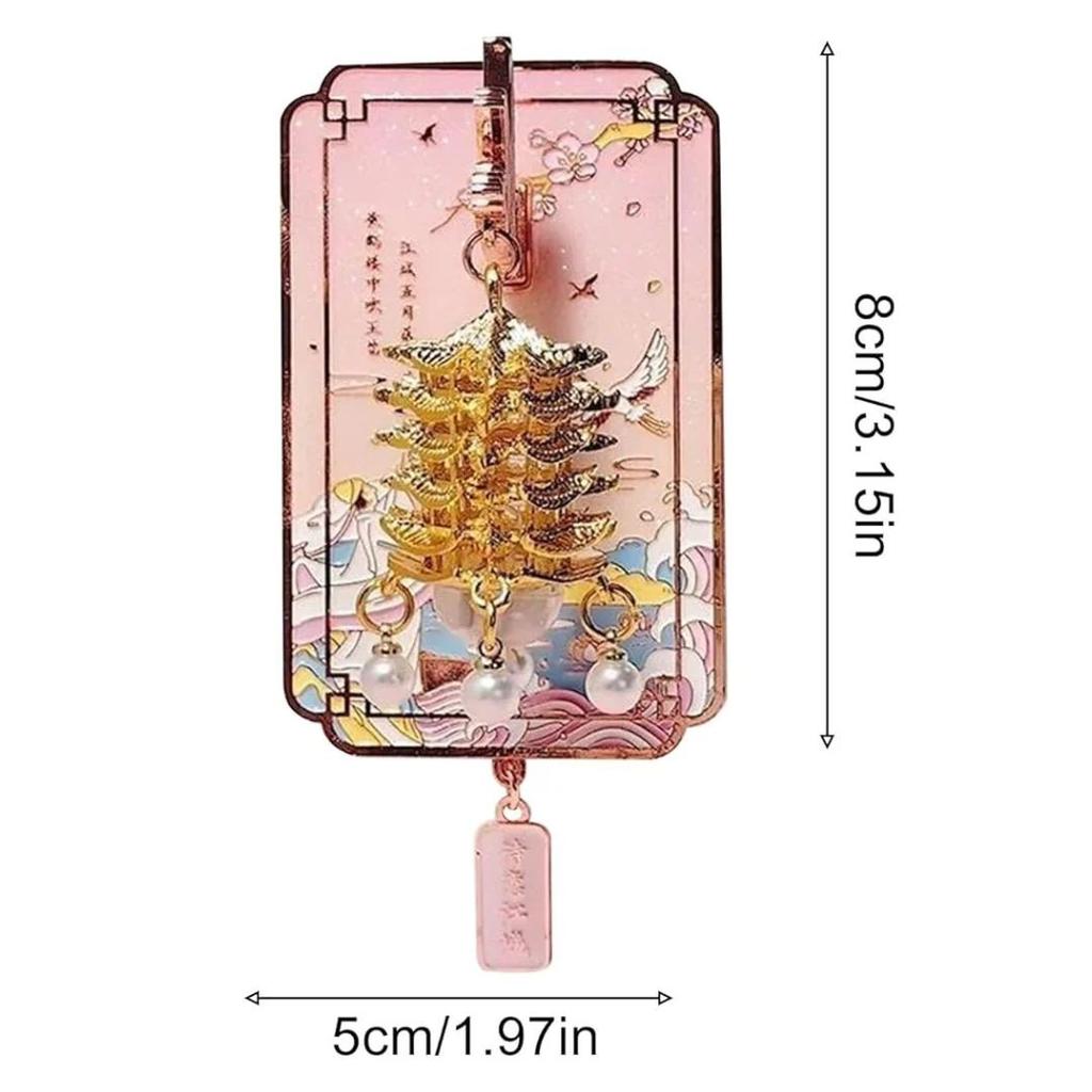 Light-Up Lantern Fridge Magnet | LED Pagoda Decorative Magnet — photo 3