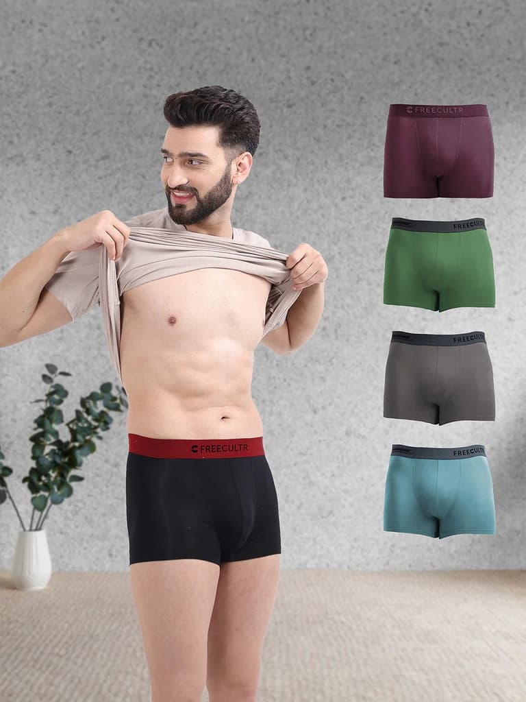 Men's Anti-Bacterial Micro Modal Trunk with Luxury (Pack of 5) — photo 9