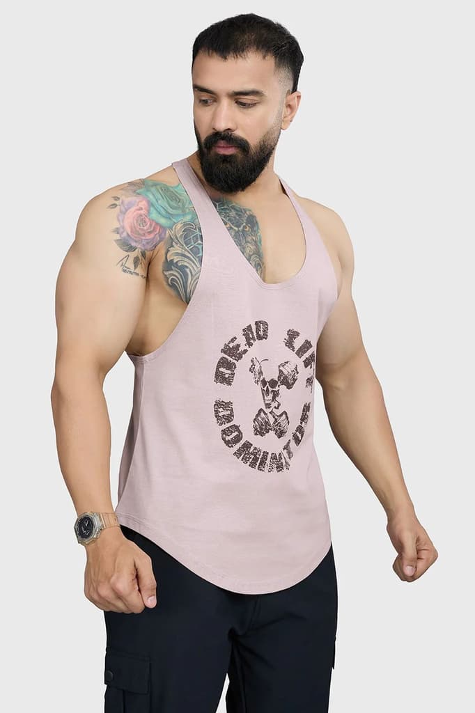 DeadLift Stringer Beige — S