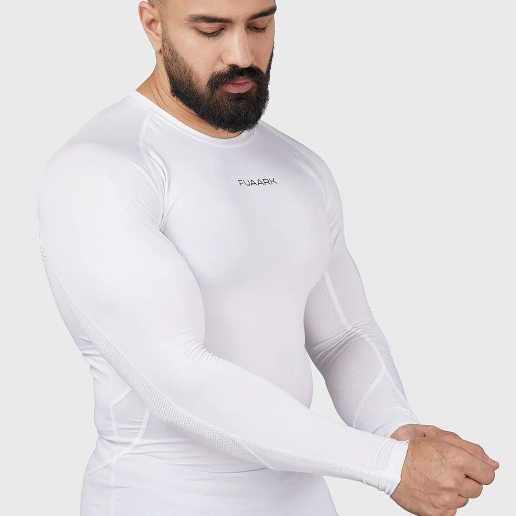 Compression 2.0 Full Sleeves T-shirt White
