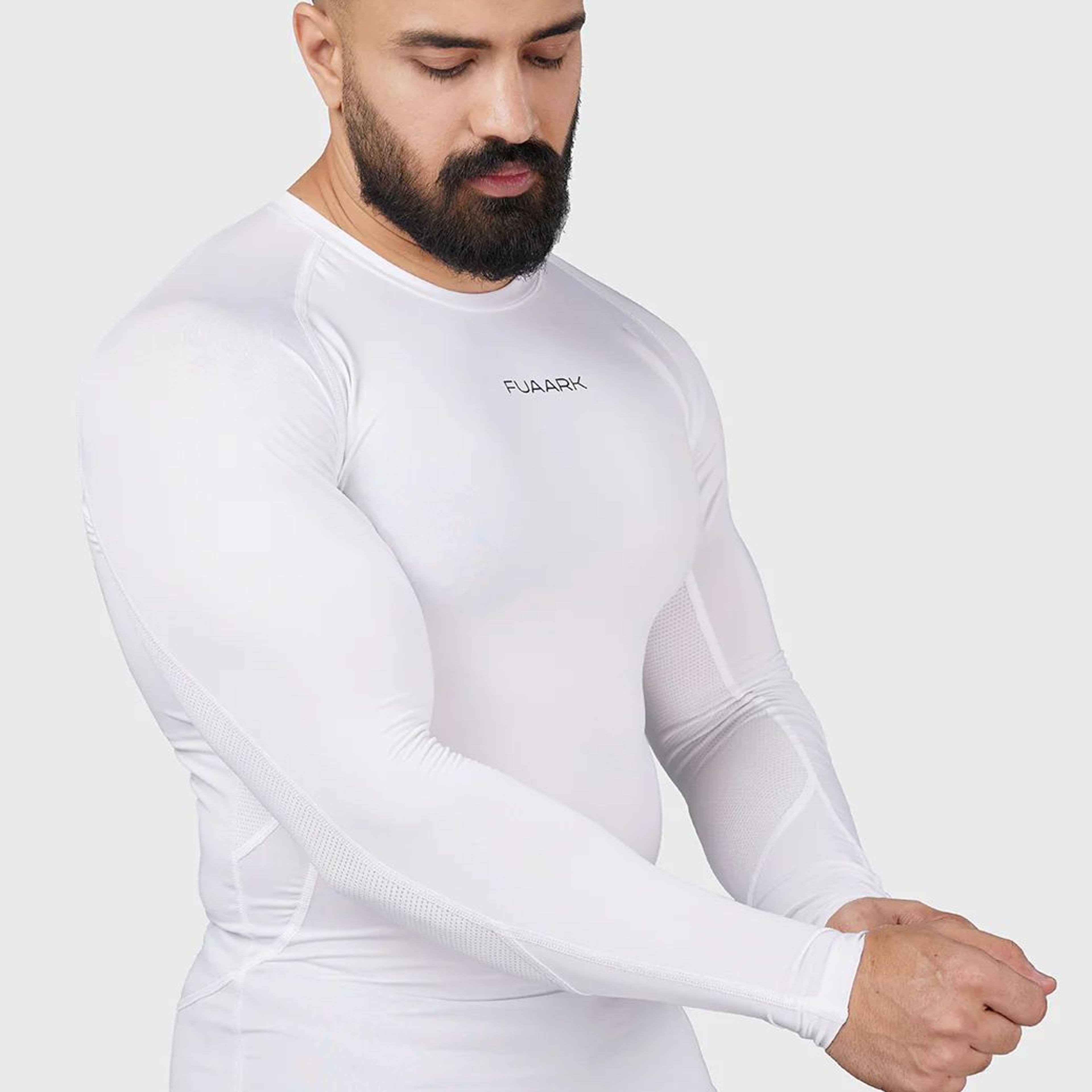 Compression 2.0 Full Sleeves T-shirt White