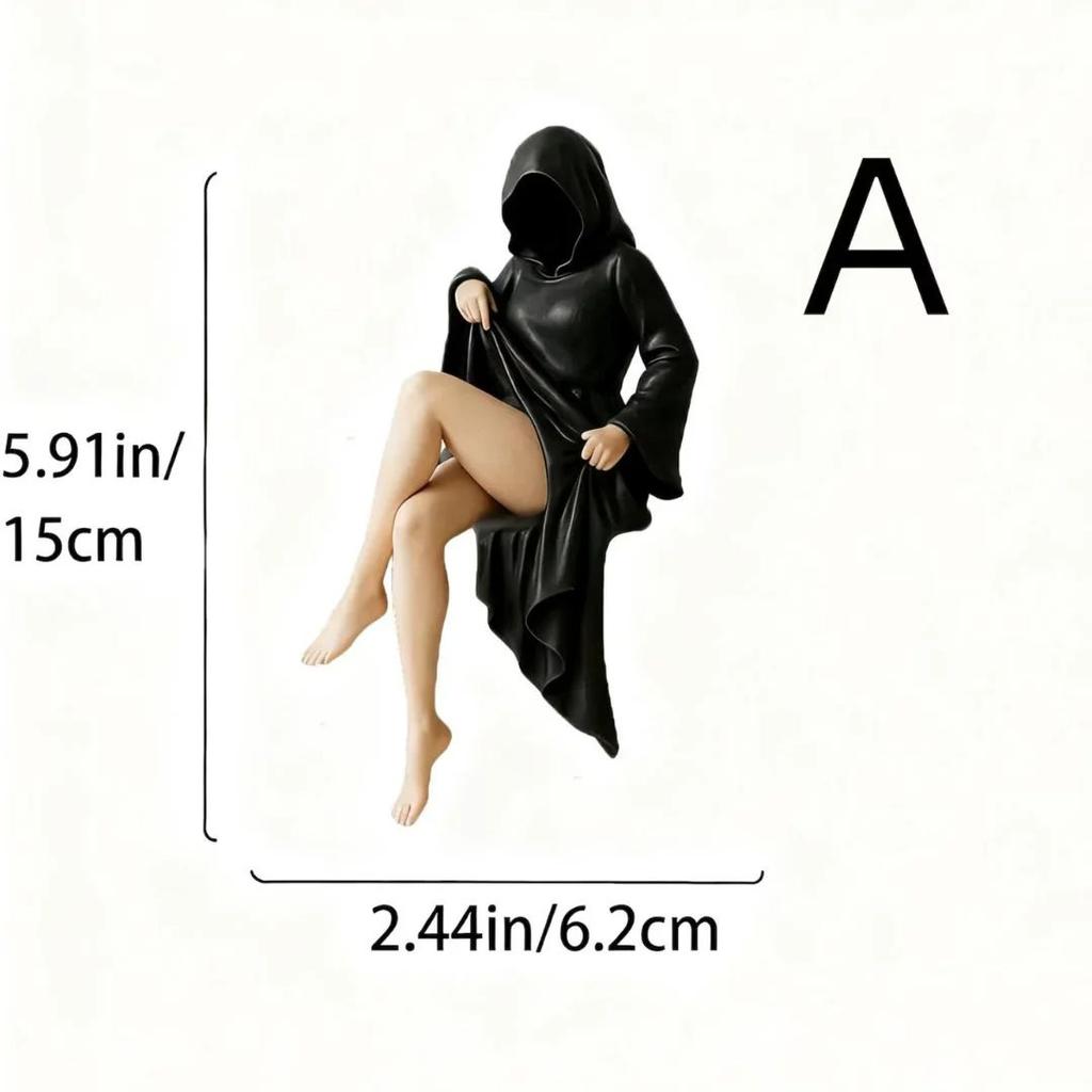 Hooded Silence Figurine – Minimalist Aesthetic Art (Set of 3) — photo 6