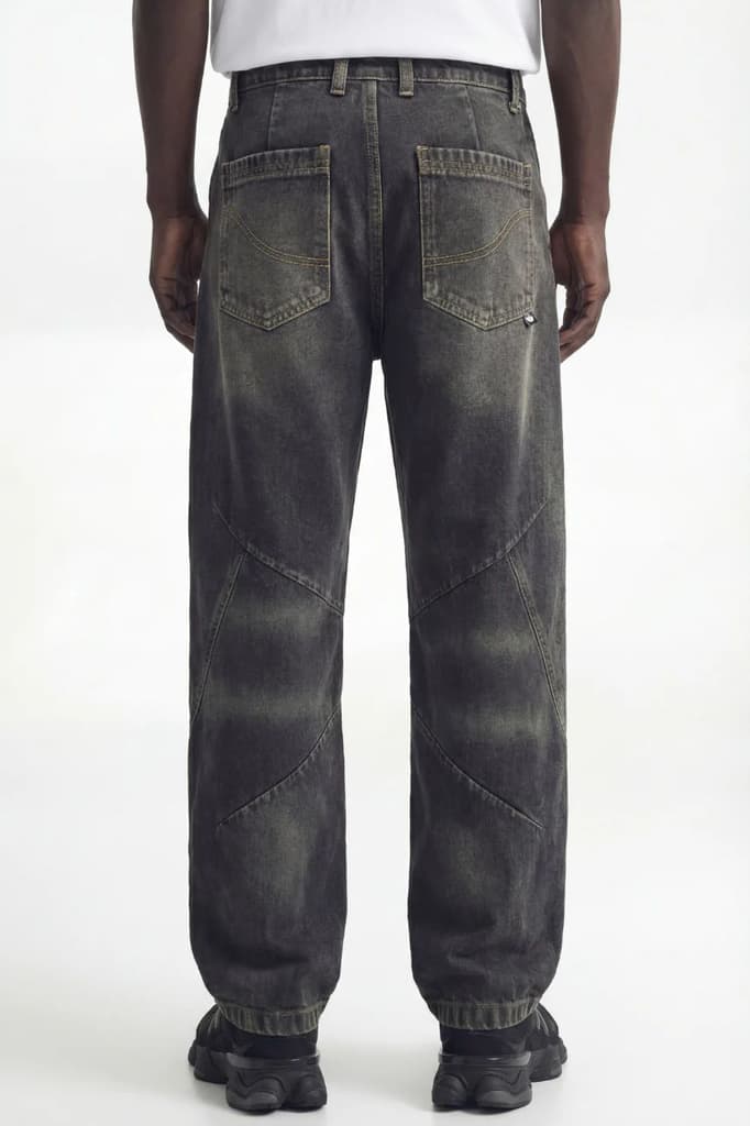 Oxidized Relaxed Rivet Denim // Black — photo 4