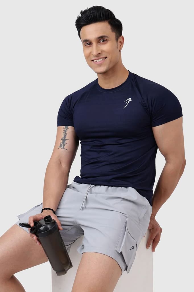 Ember T-shirt Navy — S