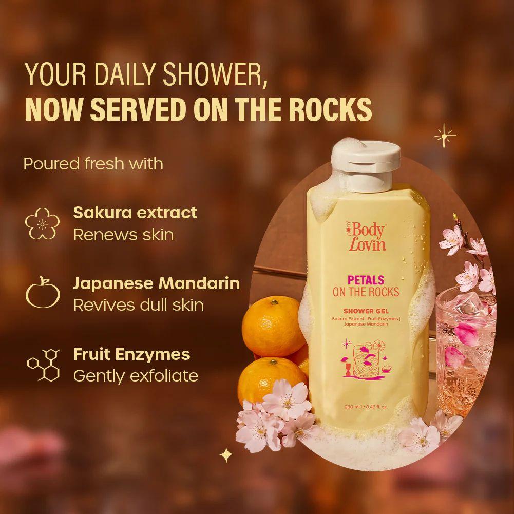 Petals On The Rocks Shower Gel by BodyLovin'